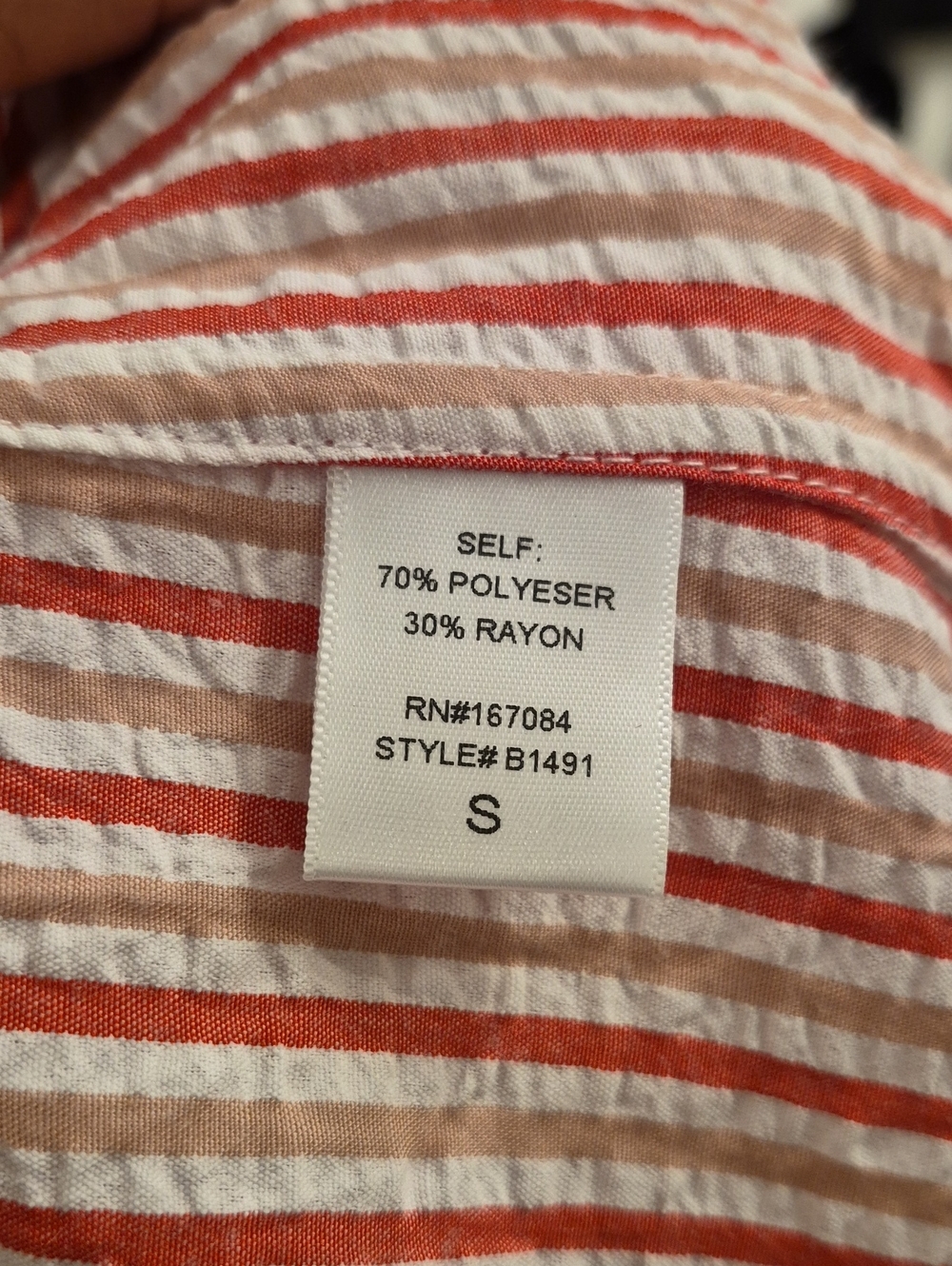 TUCKERNUCK NWT MANDARIN COLLAR STRIPED BUTTON UP SHIRT DRESS SZ SMALL - Picture 3 of 5